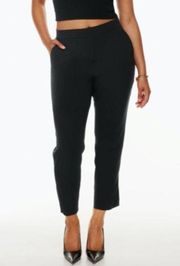 NWT Babaton Aritzia Conan Cropped Ankle Pant In Black 00