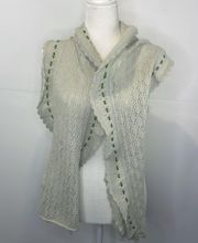 Anne Klein scarf Angora blend light green