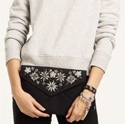 Rebecca Minkoff Crystal Embellished Leo Clutch