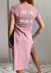 Bershka Long Pink Top