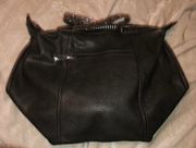 Grey-black pleather  bag