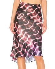 LPA Lucy slip midi skirt in Heidi tie dye large