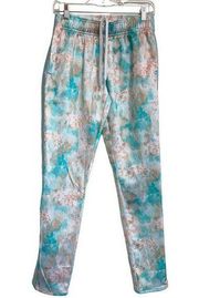 Umbro Women's Sublimated Track Pants - Prism Blur/White SZ S