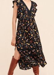 Saltwater Luxe Gracie Floral Midi Dress Womens Size XS