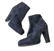 Miu Miu Black Suede Ankle Boots 36.5