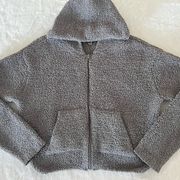 cozy knit full zip up