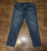 Chico’s stretchy cropped slim leg ankle normcore 14 jeans