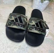 Adidas  adilette comfort camo/black slides sz 10/11