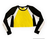 Long Sleeve Shirt Yellow Black Medium