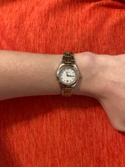 Woman’s two tone stainless steel diamond accent  wrist watch!