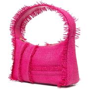 Cult Gaia Malfi Mini Fringe Straw Shoulder Bag