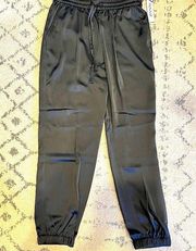 NWT Prologue Black Satin Mid-Rise Straight Leg Size Small