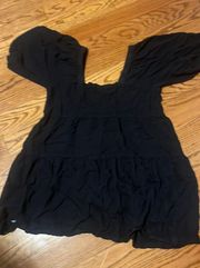 Soft black Float Dress