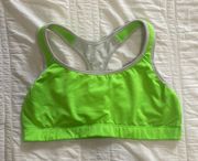 Fit lime green sports bra