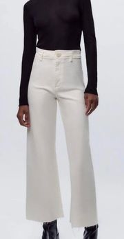 Flared White Jeans