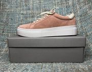 Vagabond Shoemakers Zoe Suede Platform Sneaker in Dusty Pink