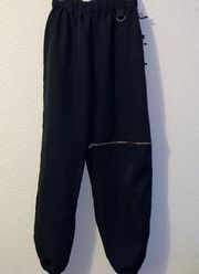 Romwe Black jogger pants streetwear