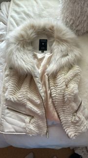 “Gabby” Faux Fur And Leather Vest