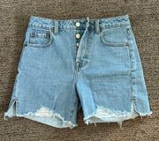 Mid Length Jean Shorts