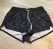 Vuori Black and Gray Shorts Size Medium