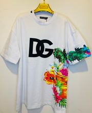 Dolce Graphic Tee Floral logo shirt size medium