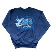 Disneyland by Walt Disney World by Hanes Navy 2016 Crewneck Sweatshirt S