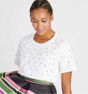 Kate Spade Faux Pearl-Embellished Short-Sleeved T-shirt Size XL New w/Tag $168