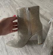 Sparkles Glitter Heels Boots