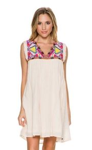 O'Neill Womens  O Neil Embroidered Flowy Tropical Cove Dress - Sz S