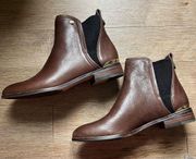 Louise et Cie brown booties size 6 lo-zavier new