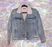 Highway jeans vintage trucker jacket with Sherpa