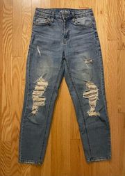 Target - Wild Fable High Rise Distressed Ankle Jeans, Size 0, EUC