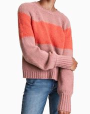 All Saints Lou Uno Wool Colorblock Crewneck Sweater