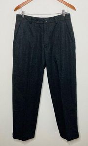 Womens Banana Republic Wool Blend Gray Trousers Pants Sz 31/30