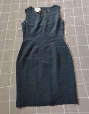 Vtg 90s Hugo Buscati Milano Silk Sheath Mini Dress