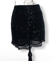 sequin skirt