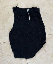 Varley Like New Black Keyhole Open Back Tank Sz XS/S