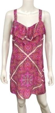 Alice & Trixie Silk Pink Paisley Dress Size M