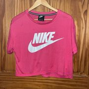 Nike  Pink Crop T-shirt