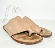 Vince Padma Leather Slide Sandal Tan Size 39 8 Women’s