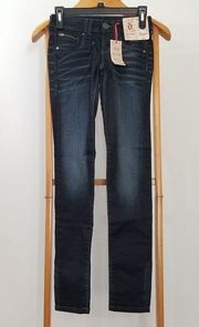 Decree Juniors 0 Blue Denim Super Skinny Jeans