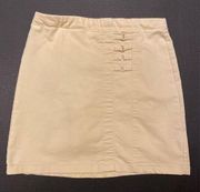 Christopher & Banks Butter Yellow Elastic Waist Skort Size 4