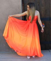 Orange Prom / Formal Dress