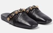 Balenciaga Cozy Cagole leather mules size 38