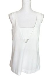 Derek Lam 10 Crosby Womens Downtown Crepe Tank With Contrast Band Size 6