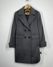 Sam Edelman Double Breasted Wool Blend Walker Coat