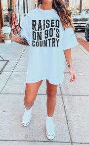 Comfort Colors Raised On 90s Country  Tee