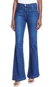 NEW  Blue Nouveau Flare Stretch Jeans/Pants 28 High Rise