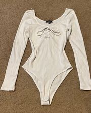 White Long sleeve Bodysuit