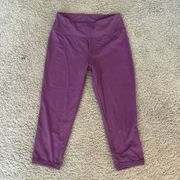 Purple Cropped Leggings